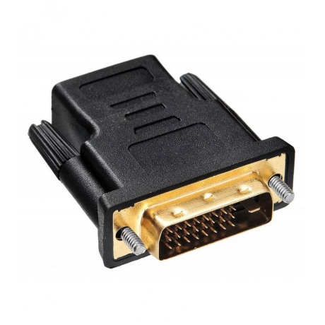 Переходник Buro HDMI-19FDVID-M_ADPT HDMI (f) DVI-D (m) черный - фото 1
