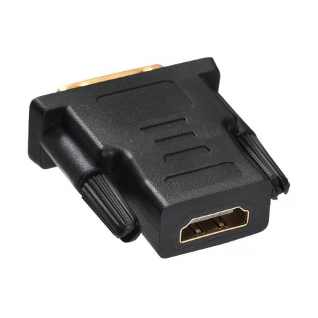 Переходник Buro HDMI-19FDVID-M_ADPT HDMI (f) DVI-D (m) черный - фото 2