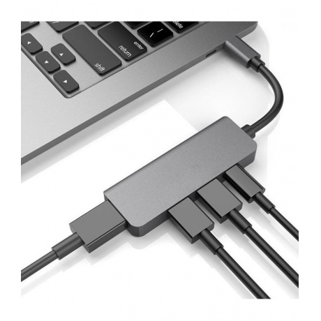 USB-концентратор Palmexx 4в1 USB-C - HDMI+2xUSB 3.0+USB-C PX/HUB-006 - фото 5
