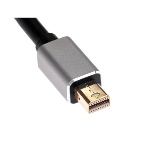 Адаптер Telecom Mini DisplayPort (M) -&gt; HDMI (F) + VGA (F), 4K@30Hz, 0.2m, Alum Grey, (TA6080) - фото 4