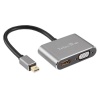 Адаптер Telecom Mini DisplayPort (M) -> HDMI (F) + VGA (F), 4K@3...