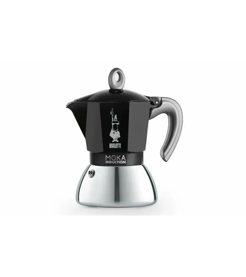 Кофеварка гейзерная Bialetti Moka Induzione (6 порций) черный - фото 1