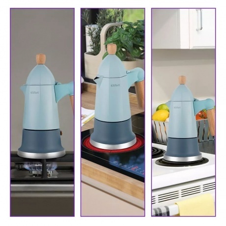 Кофеварка гейзерная Kitfort КТ-7153 - фото 5