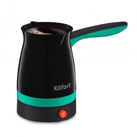 Электрическая турка Kitfort КТ-7183-2 черно-зеленый - фото 1