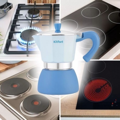 Кофеварка гейзерная Kitfort КТ-7151 - фото 6