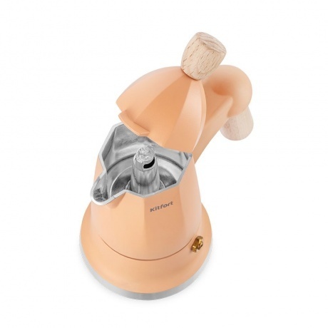 Кофеварка гейзерная Kitfort КТ-7152-2 персиковый - фото 4