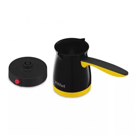 Электрическая турка Kitfort КТ-7183-3 черно-желтый - фото 2