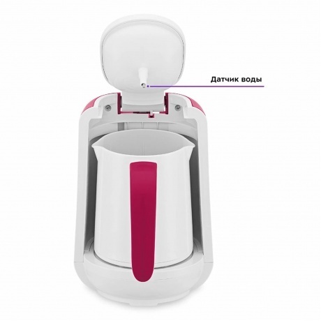Электрическая турка Kitfort КТ-7135-1 бело-малиновый - фото 2
