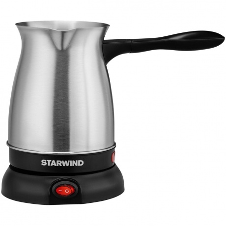 

Кофеварка Электрическая турка Starwind STS6054 600Вт серебристый/черный