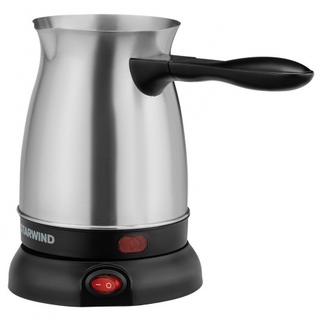 Кофеварка Электрическая турка Starwind STS6054 600Вт серебристый/черный - фото 3