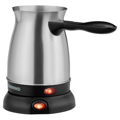 Кофеварка Электрическая турка Starwind STS6054 600Вт серебристый/черный - фото 4