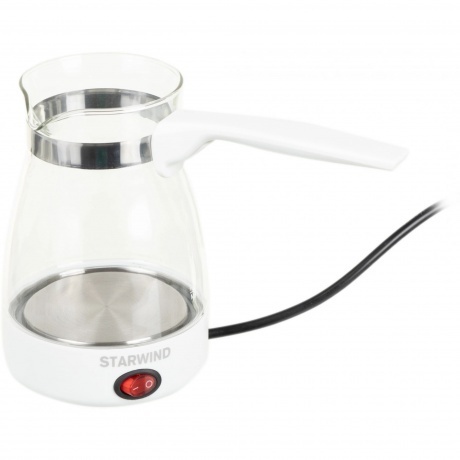 Кофеварка Электрическая турка Starwind STG6050 600Вт белый - фото 1