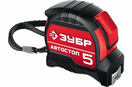 Рулетка с автостопом ЗУБР Автостоп 5м х 19мм