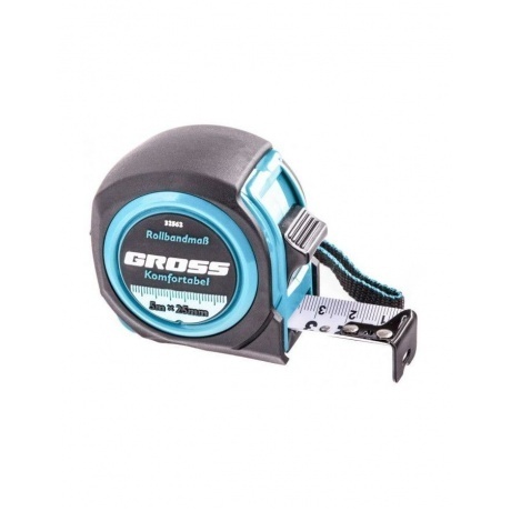 

Рулетка Komfortabel, 5 м х 25 мм, обрезиненный корпус Gross