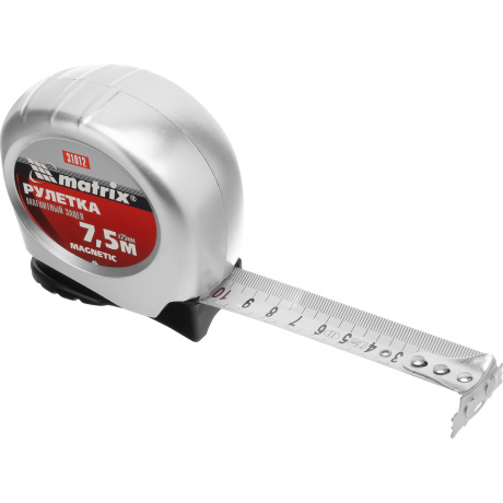 Рулетка Magnetic, 7,5 м х 25 мм, магнитный зацеп Matrix (31012) - фото 8