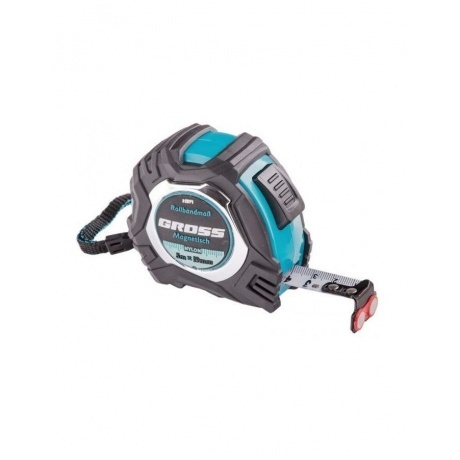 

Рулетка Magnetisch, 5м х 19мм, обрезин. корпус,автоматич. фиксация, нейлон. покр.,магн.зацеп Gross