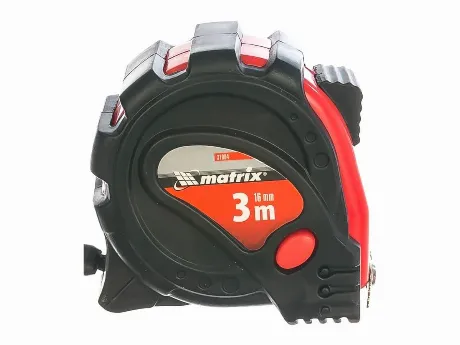 Рулетка Status magnet 3 fixations, 3 м х 16 мм, обрезиненный кор...