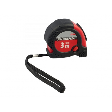 Рулетка Status magnet fixation, 3 м х 16 мм, обрезиненный корпус...