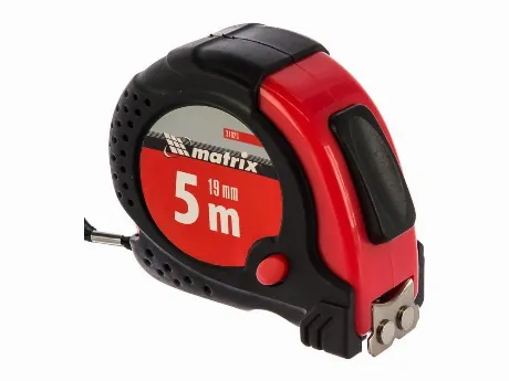 Рулетка Status magnet fixation, 5 м х 19 мм, обрезиненный корпус...