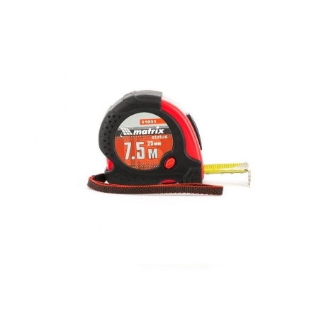 Рулетка Status magnet fixation, 7,5 м х 25 мм, обрезиненный корп...