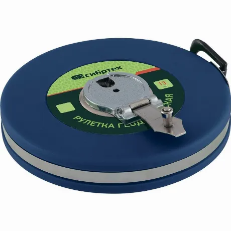 Рулетка геодезическая 20 м х 13 мм, закрытый корпус, фиберглассо...