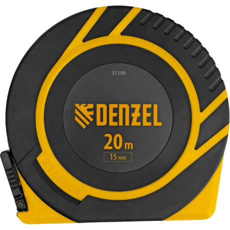 Рулетка геодезическая 20 м х 15 мм, закрытый корпус, фиберглассовая лента Denzel (31290) - фото 5