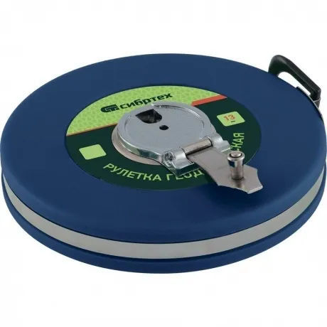 Рулетка геодезическая 50 м х 13 мм, закрытый корпус,фиберглассов...