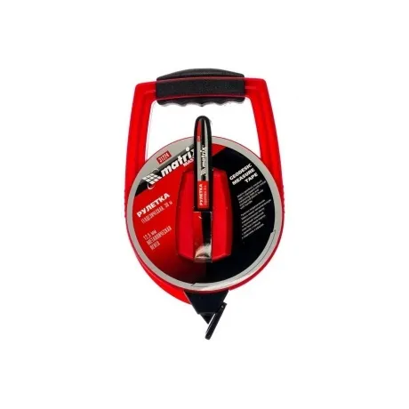 Рулетка геодезическая, 30 м х 12,5 мм, металлическая лента, закр...