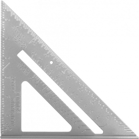 Алюминиевая треугольная линейка 180/255/185мм DEKO DKM180-255-185 - фото 2