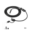 Водонепроницаемый эндоскоп 2м (Micro USB, USB, Type-C) DEKO WEC-...
