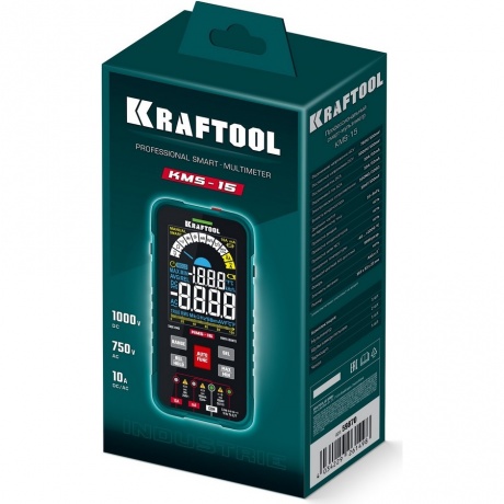Смарт-мультиметр цифровой KRAFTOOL KMS-15 (59870) - фото 1