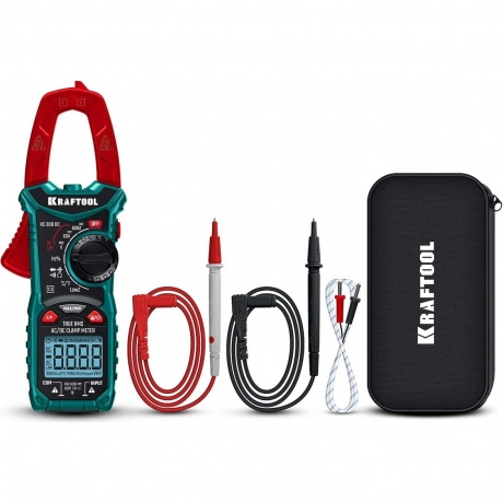 Цифровые токовые клещи KRAFTOOL KC-300DC (59830) - фото 2