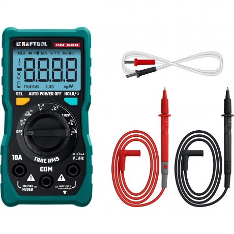 Мультиметр цифровой KRAFTOOL KM-500 (59856) - фото 7