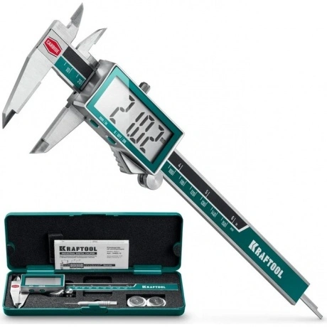 Штангенциркуль твердосплавный KRAFTOOL HC-150, 150 мм, (34462-15...