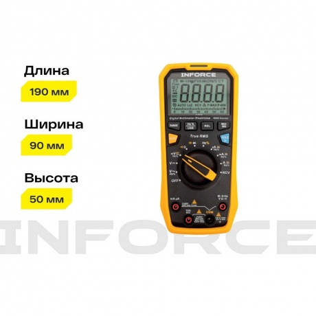 Мультиметр цифровой Inforce 01-05-09 - фото 14