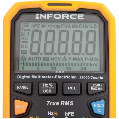 Мультиметр цифровой Inforce 01-05-10 - фото 4