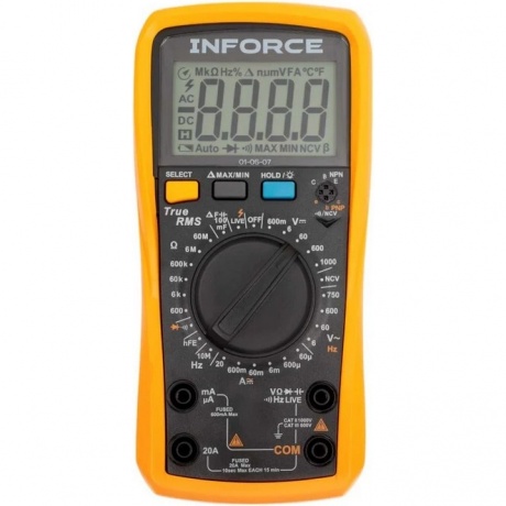 Мультиметр цифровой универсальный Inforce 01-05-07 2404₽