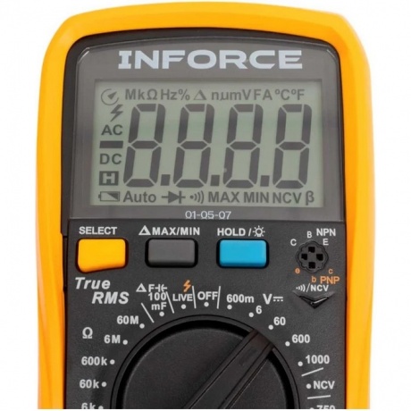 Мультиметр цифровой универсальный Inforce 01-05-07 - фото 4