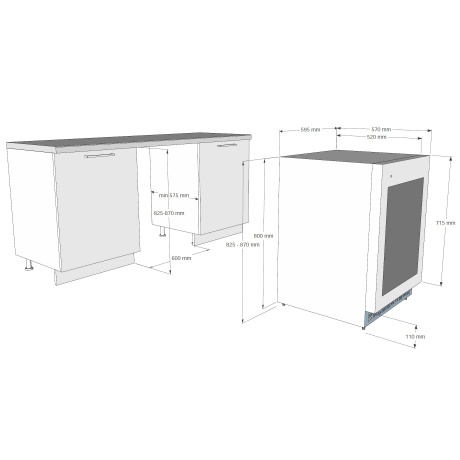 Винный шкаф Korting KFW 803 DB GN - фото 6