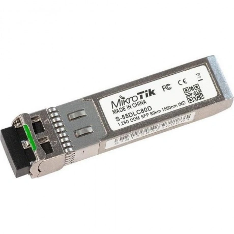 SFP Модуль MikroTik S-55DLC80D 1.25Gbps, SM, 1550nm, 80km, Dual ...