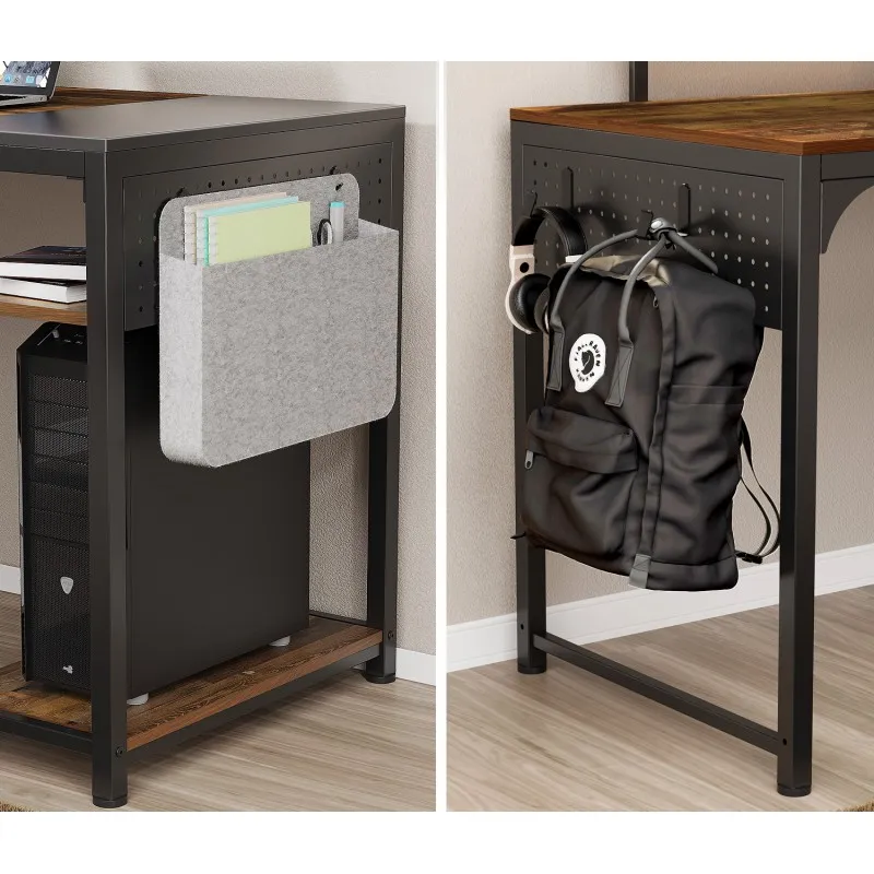 Компьютерный стол Eureka ZX-SS140B-RWB Reclaimed Wood - фото 4