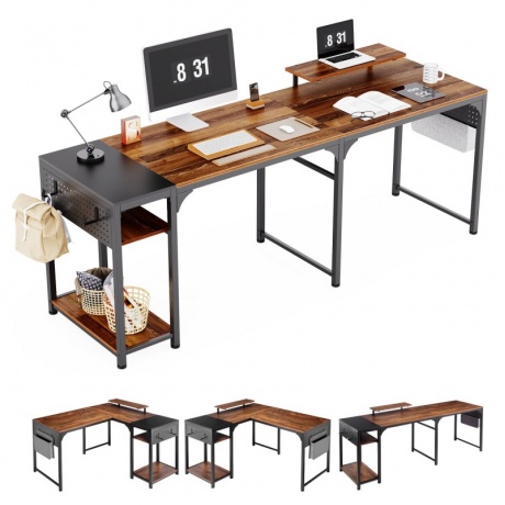 Компьютерный стол Eureka ZX-L150B-RWB Reclaimed Wood - фото 3