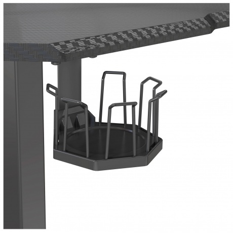 Стол компьютерный Cactus CS-ED-GBK  карбон каркас черный - фото 4