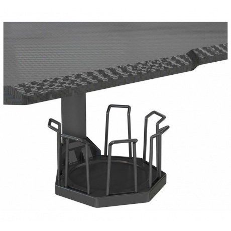 Стол компьютерный Cactus CS-EDL-GBK черный каркас черный - фото 4