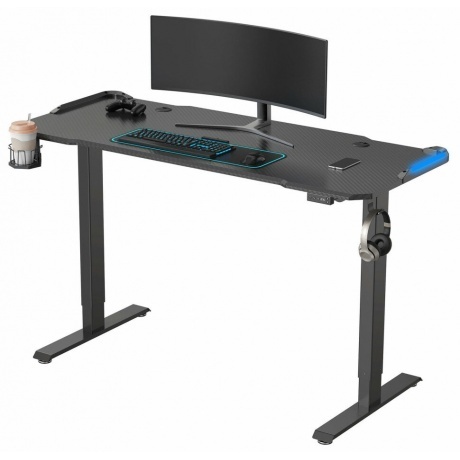 Стол компьютерный Cactus CS-EDL-GBK черный каркас черный - фото 7