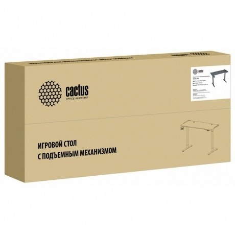 Стол компьютерный Cactus CS-EDL-GBK черный каркас черный - фото 8