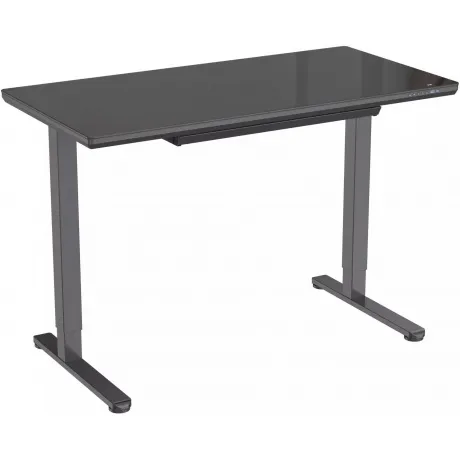 Стол для компьютера Cactus подъёмный столешница стекло черный ка...
