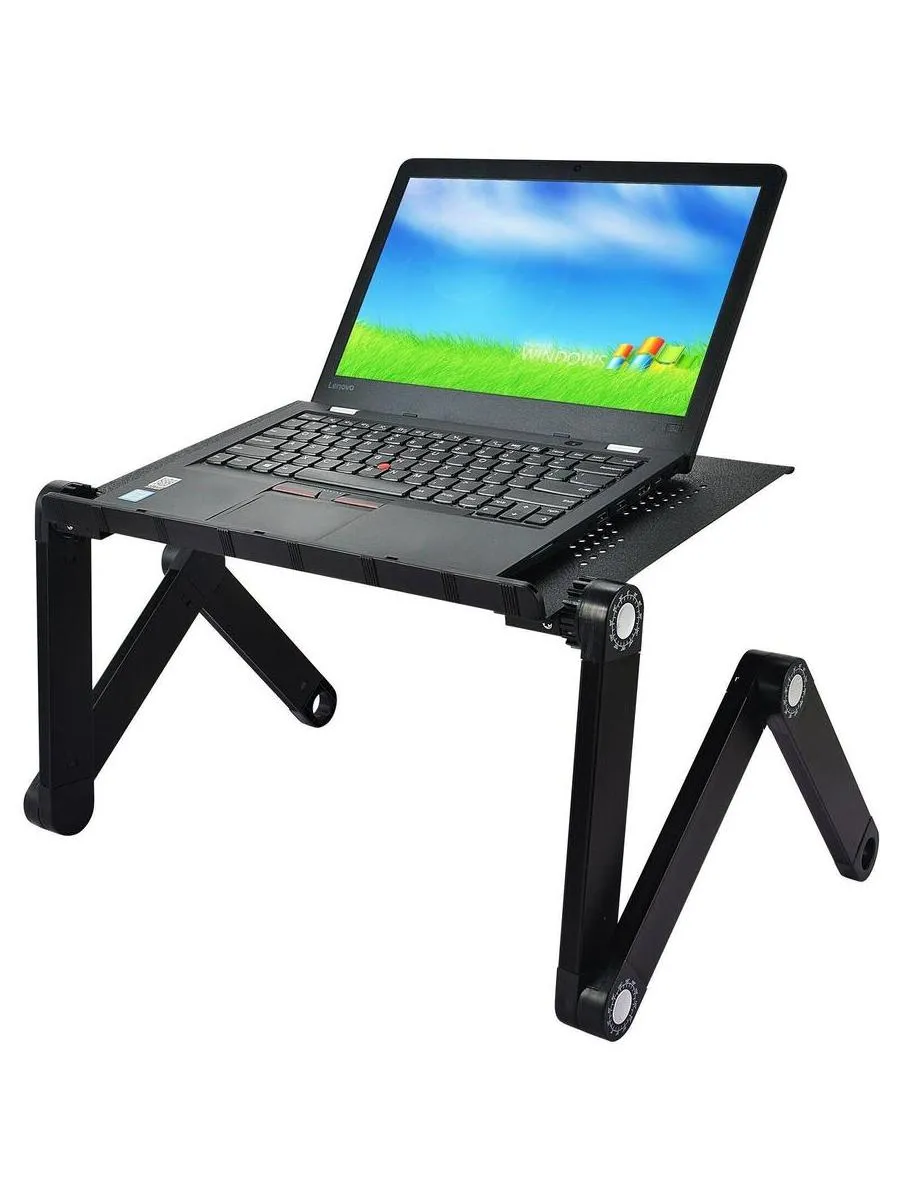 Стол для ноутбука Cactus CS-LS-X3 черный 27x42см - фото 3