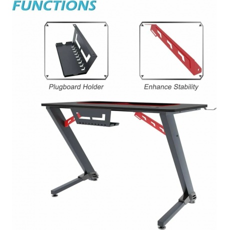 Компьютерный стол EUREKA Z43 (TN-Z43-BK-V2) - фото 5
