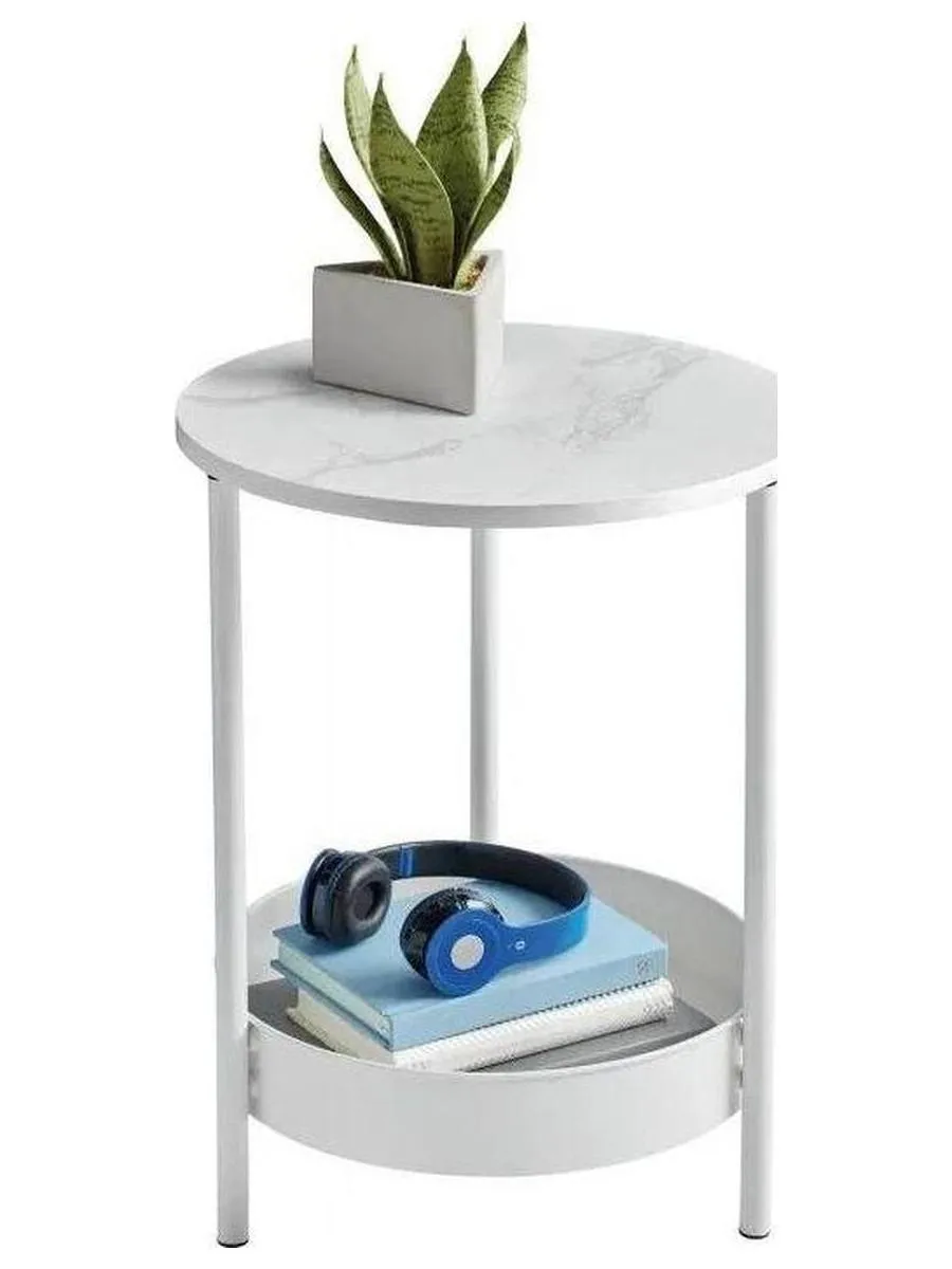 Прикроватный (журнальный) столик EUREKA DSN-03777, White - фото 2